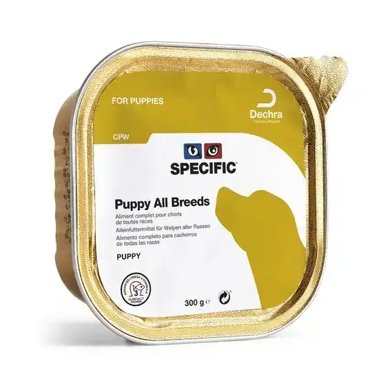 Dechra SPECIFIC CPW All Breeds Puppy Wet Dog Food 6 x 300g Allutrays 10445