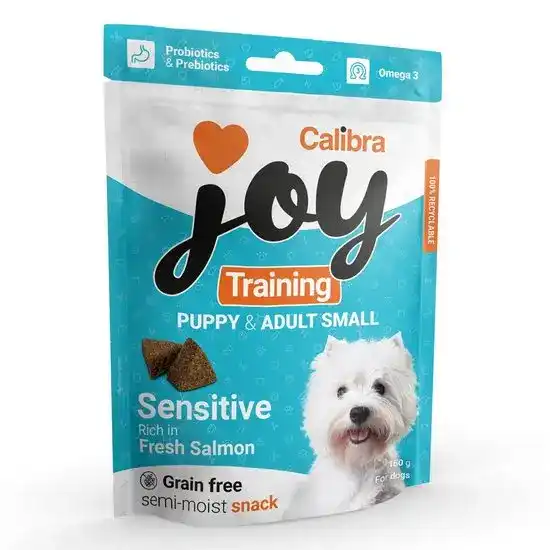 Calibra Joy Sensitive Training Treats for Puppy & Adult Small Dogs Rich in Fresh Salmon 1 x 150g 16782