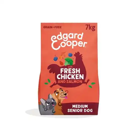 Edgard & Cooper Grain Free Medium Senior Dry Dog Food Chicken & Salmon 21049