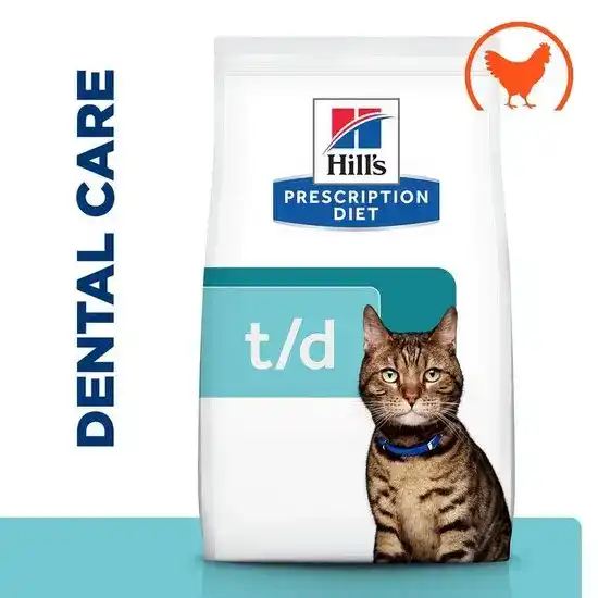 Hill's PRESCRIPTION DIET t/d Dental Care Dry Cat Food with Chicken 453