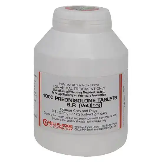 Prednisolone Tablets for Dogs and Cats 5mg 3944