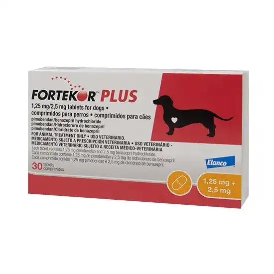 Fortekor PLUS Tablets for Dogs 1.25mg/2.5mg 10173