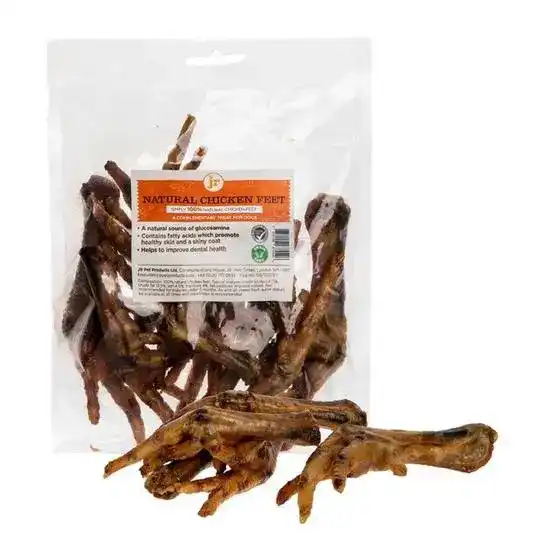 JR Pet Products Natural Chicken Feet Treats for Dogs 10 Pieces 19010