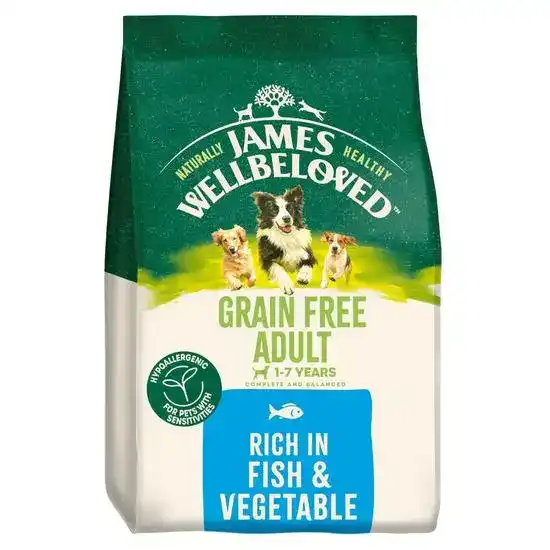 James Wellbeloved Grain Free Adult Dry Dog Food Fish & Vegetables 18591