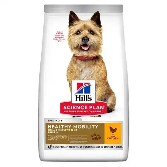 Hill's SCIENCE PLAN Small & Mini Breed Adult Healthy Mobility Dry Dog Food with Chicken 16884