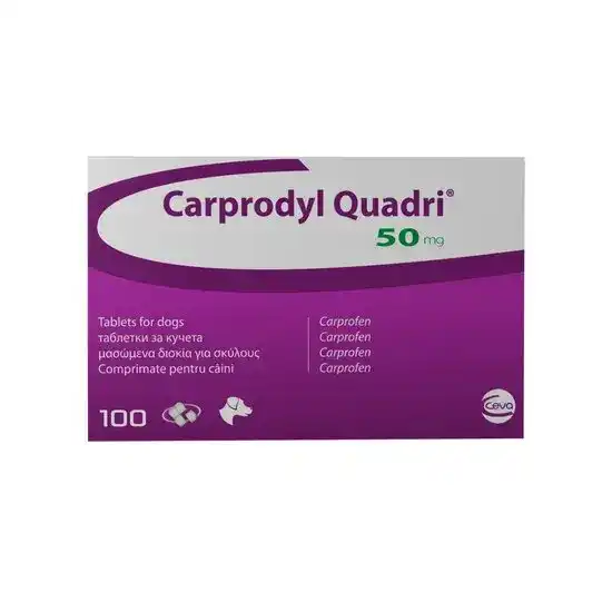 Carprodyl Quadri Chewable Tablets for Dogs 50mg 10631