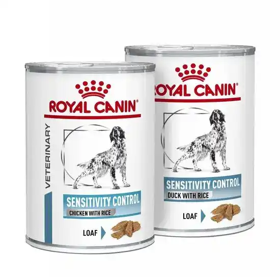 ROYAL CANIN Veterinary Health Nutrition Adult Sensitivity Control Wet Dog Food Loaf 410g Cans 15690