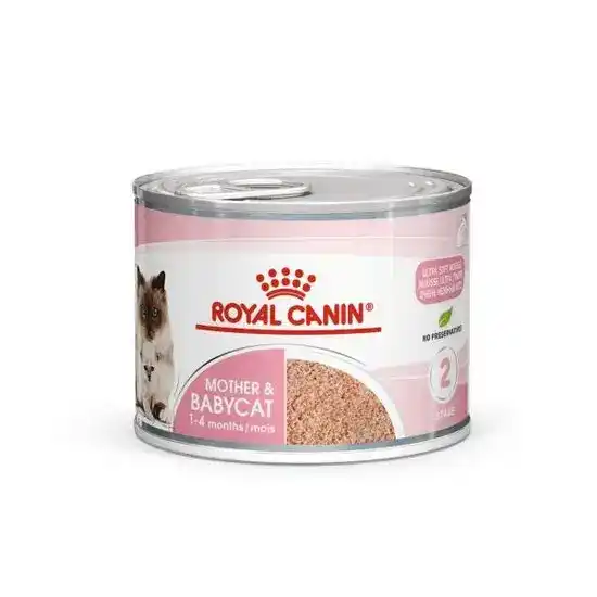 ROYAL CANIN Mother & Babycat Wet Cat Food Mousse 12 x 195g Tins 2719