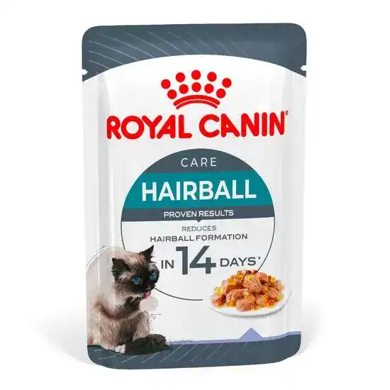 Royal Canin Hairball Care Wet Cat Food in Jelly 12 x 85g Pouches 20224