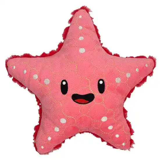 Bite Force Kevlar Tough Starfish Plush Dog Toy 19660