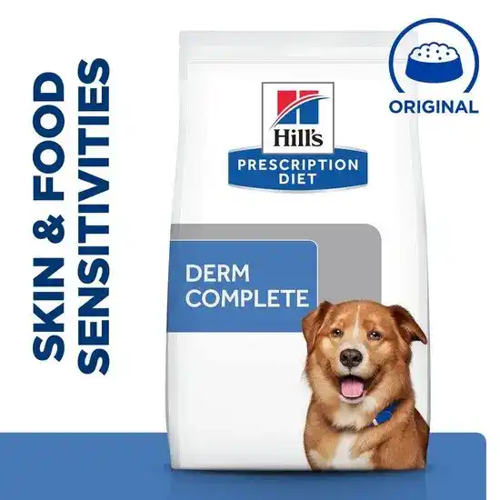 Hill's PRESCRIPTION DIET Derm Complete Skin Care & Food Sensitivities Dry Dog Food Original Flavour 3306