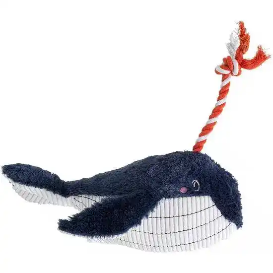 House of Paws Under The Sea Blue Whale Dog Toy 19491
