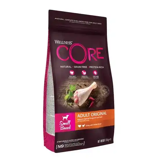 Wellness Core Small Breed Adult Original Dry Dog Food Turkey & Chicken 17027