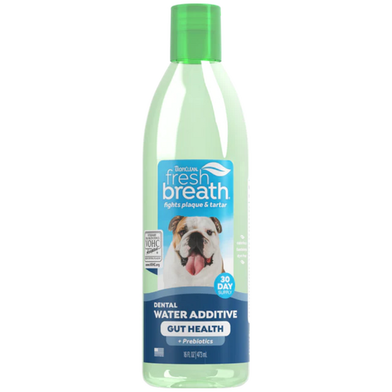 TropiClean Fresh Breath Dental Health Solution + Digestive Support for Dogs 473ml Bottle 15616