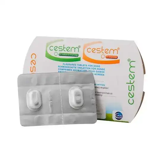 Cestem Worming Tablets for Small & Medium Dogs 3kg-17.5kg 1695