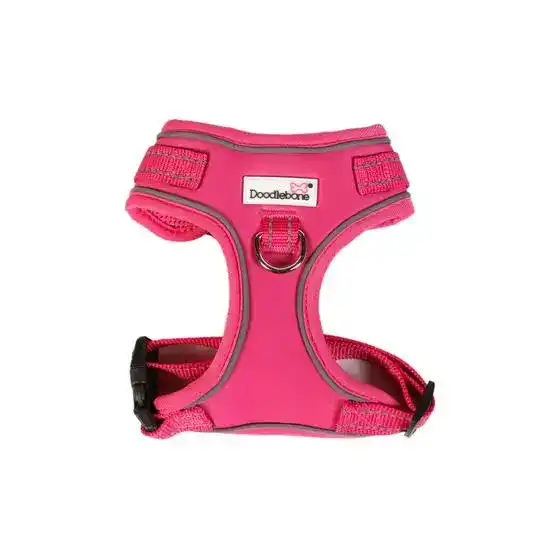 Doodlebone Adjustable Airmesh Dog Harness Fuchsia 18834