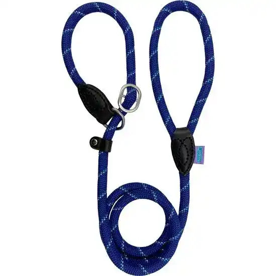 Dog & Co Mountain Reflective Slip Rope Dog Lead Blue 1.5m 18610