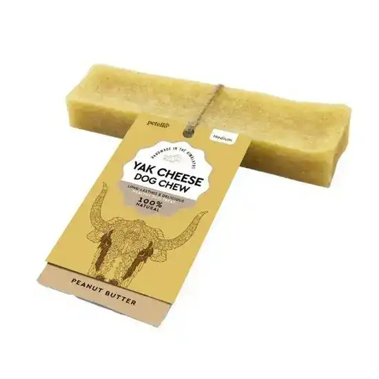 Petello Yak Cheese Peanut Butter Medium Chew for Dogs 1 x 75g 17913