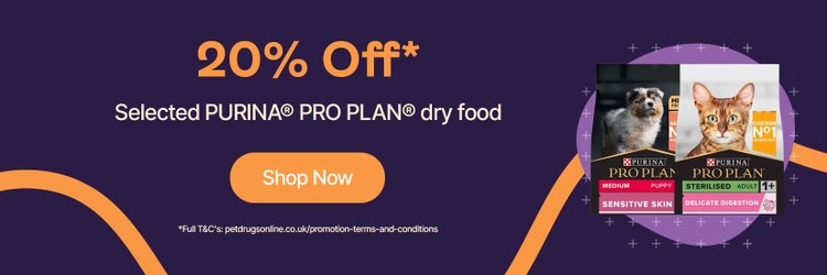 20% Off* Purina Pro Plan dry food