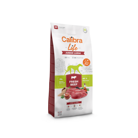 Calibra Life Large Breed Junior Dry Dog Food Fresh Beef 16232