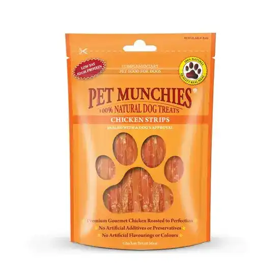 Pet Munchies 100% Natural Chicken Strips Dog Treats 10669