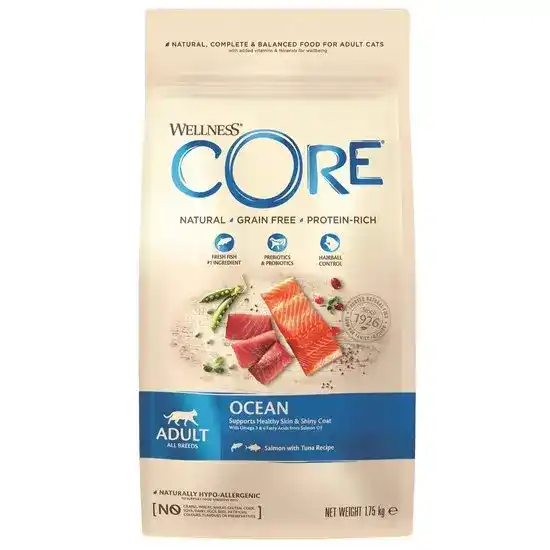 kgWellness Core Adult Ocean Dry Cat Food Salmon & Tuna 1.75kg 17039