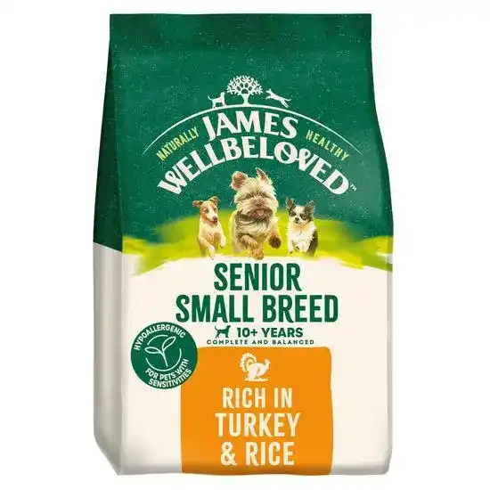 James Wellbeloved Small Breed Senior Dry Dog Food Turkey & Rice 18579