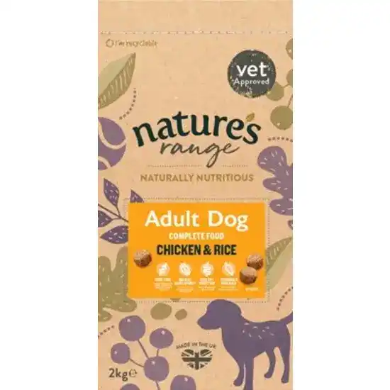 Nature's Range Adult Dry Dog Food with Chicken and Rice 17197