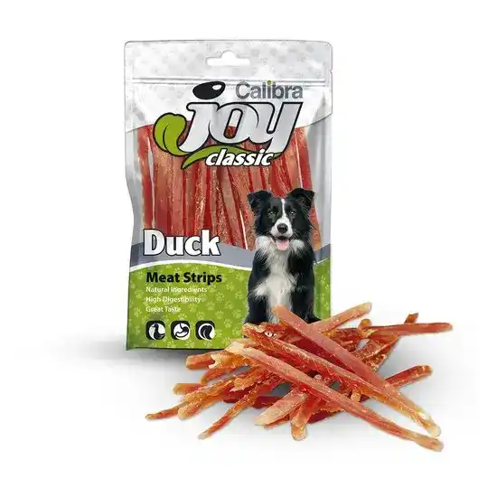 Calibra Joy Classic Treat Strips for Dogs with Duck 16255