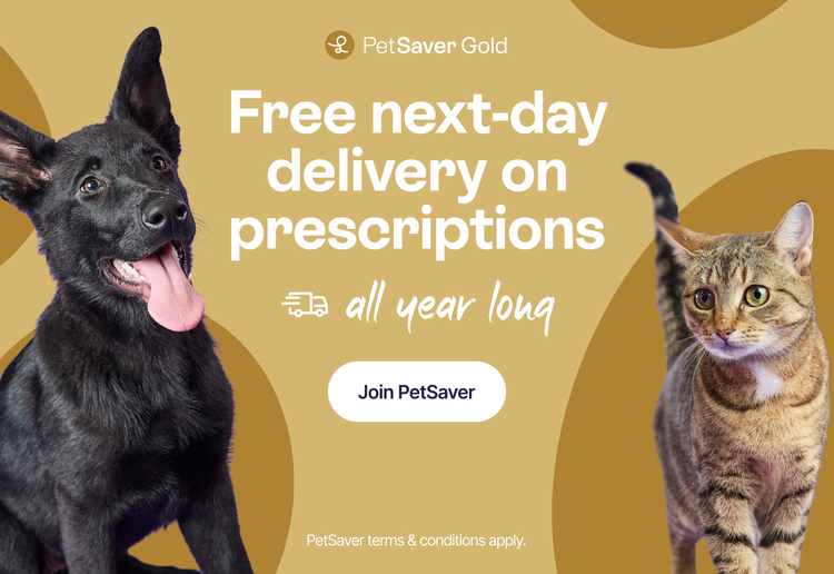 PetSaver Gold - Free next-day delivery on prescriptions - all year long - Join PetSaver - PetSaver T&Cs apply