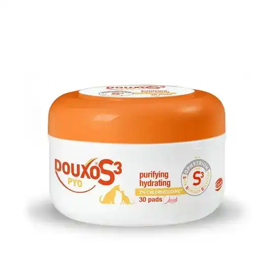 DOUXO S3 PYO Antibacterial Anti-Yeast Skincare Pads For Cats & Dogs 2219