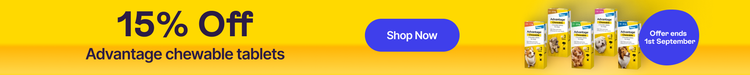 15% off advantage chewable
