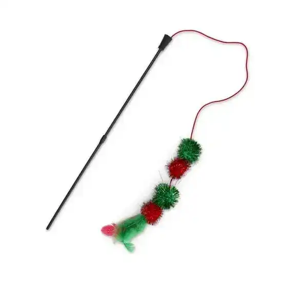 Petface Christmas Tinsel Bobble Teaser Toy for Cats 18503