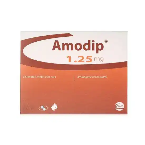 Amodip Chewable Tablets for Cats 1.25mg 9669