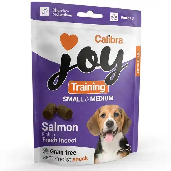 Calibra Joy Small & Medium Dog Training Treats Salmon & Insect 1 x 150g 16783