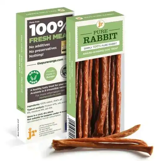 JR Pet Products Pure Rabbit Sticks Treats for Dogs 1 x 50g 18882