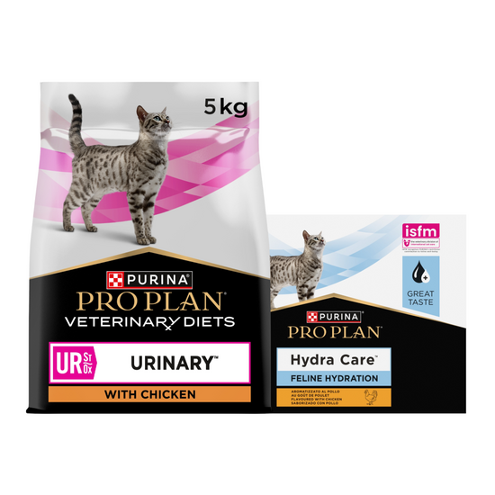 PURINA PRO PLAN VETERINARY DIETS Adult UR Urinary Dry Cat Food & Hydra Care Hydr 19260