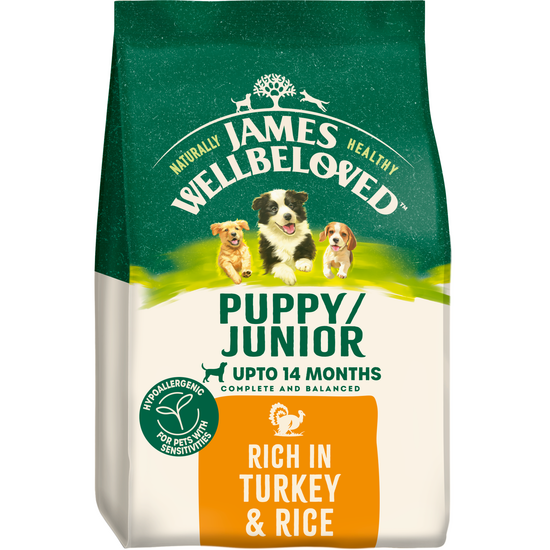James Wellbeloved Puppy Dry Dog Food Turkey & Rice 18645