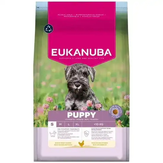 Eukanuba Small Breed Puppy Dry Dog Food with Fresh Chicken 16343
