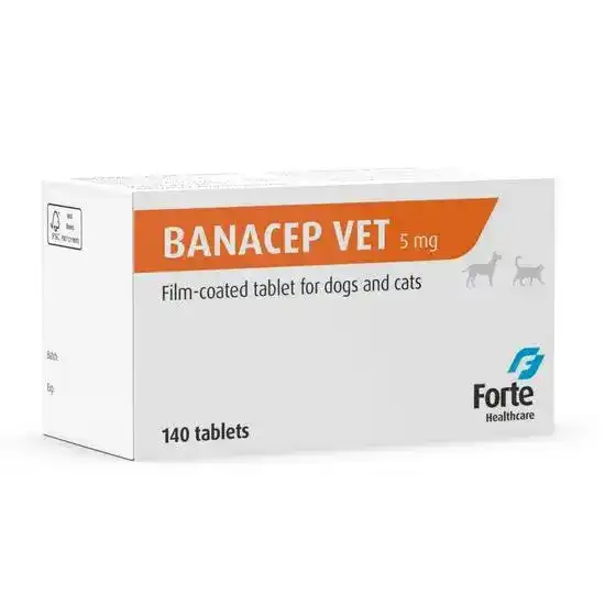 Banacep Vet Film-Coated Tablets for Dogs and Cats 5mg 18728