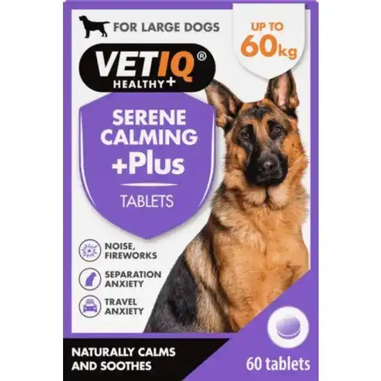 VETIQ HEALTHY+ Serene Calming +Plus Tablets for Large Dogs 17710