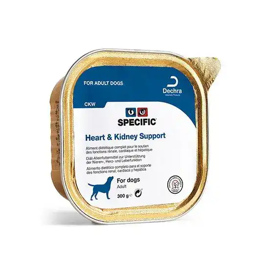 Dechra SPECIFIC CKW Adult Heart & Kidney Wet Dog Food 6 x 300g Allutrays 9571