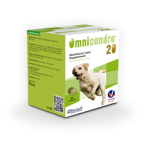 Omnicondro 20 Nutritional Joint Supplement Tablets for Dogs 18445