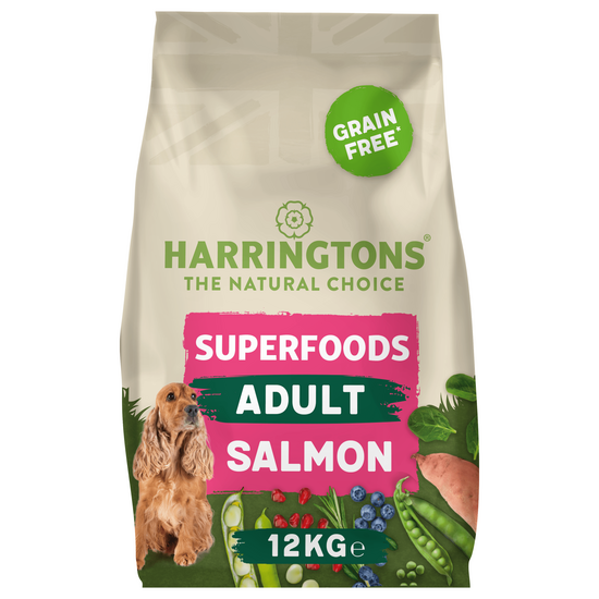 Harringtons Superfoods Grain Free Adult Dry Dog Food Salmon and Vegetables 12kg 18072