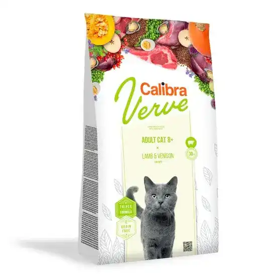 Calibra Cat Verve Grain Free Adult 8+ Dry Cat Food with Lamb & Venison 15731