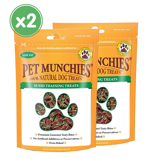 Pet Munchies Natural Sushi Training Dog Treats 2 x 150g 10481