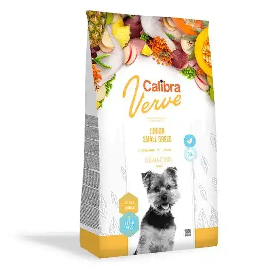 Calibra Dog Verve Grain Free Junior Small Breed Dry Dog Food with Chicken & Duck 15721