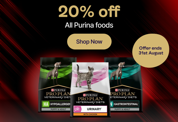 20% off All Purina foods - Offer ends 31st August