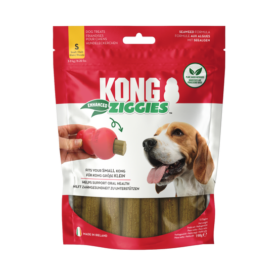 KONG Ziggies Enhanced Small Chews for Adult Dogs 12 Pieces 18116