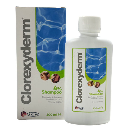 Clorexyderm 4% Shampoo for Dogs & Cats 200ml 2225